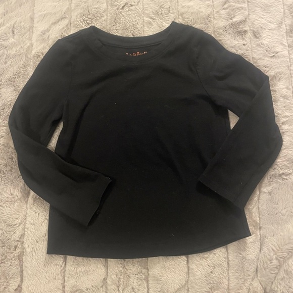 Multibrand 4T Long Sleeve Shirts Bundle, Solid, Girl, Red, Black, Basics - Picture 8 of 10